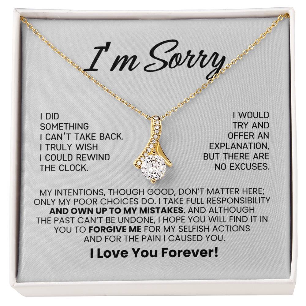 Apology Necklace Gift For Her
