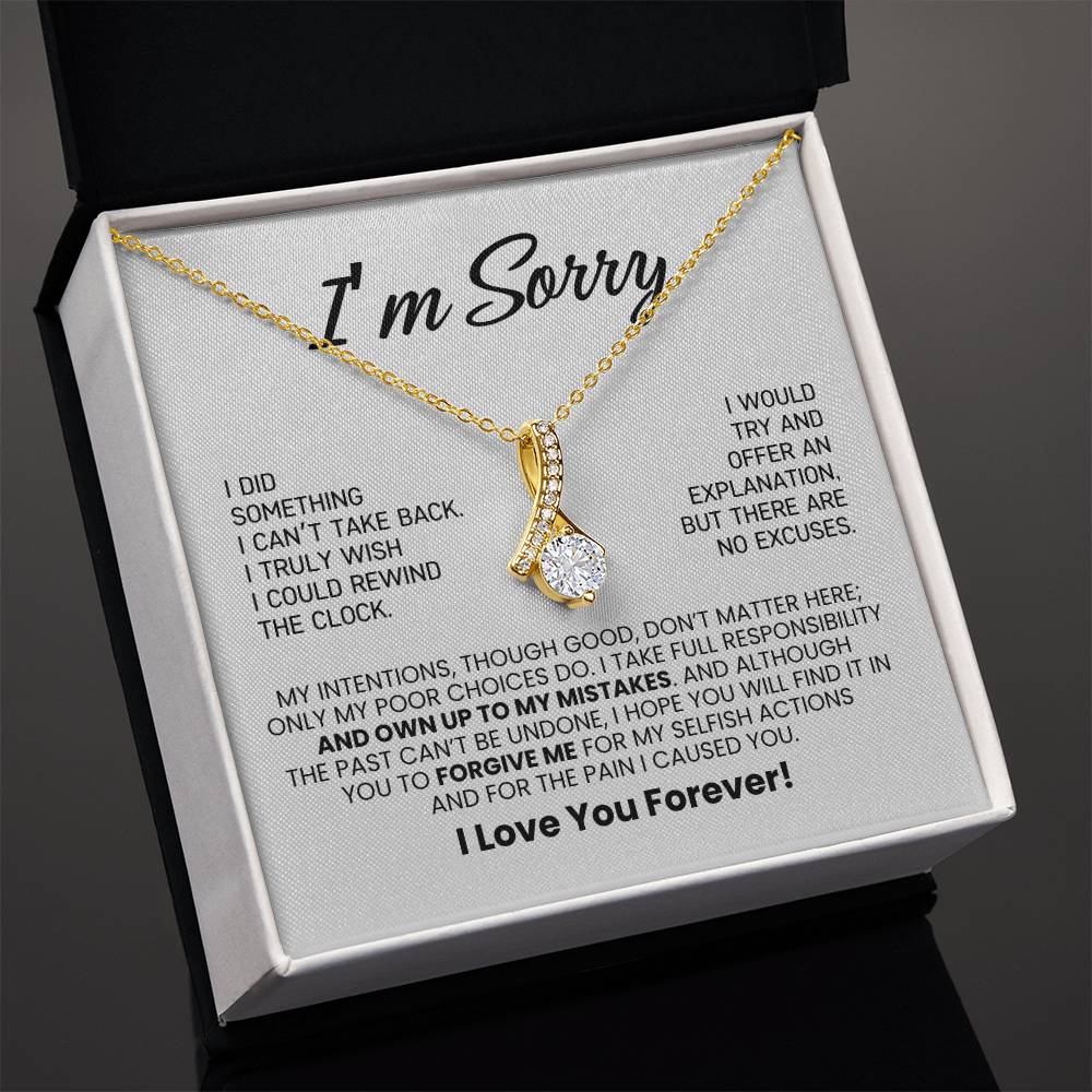 Apology Necklace Gift For Her