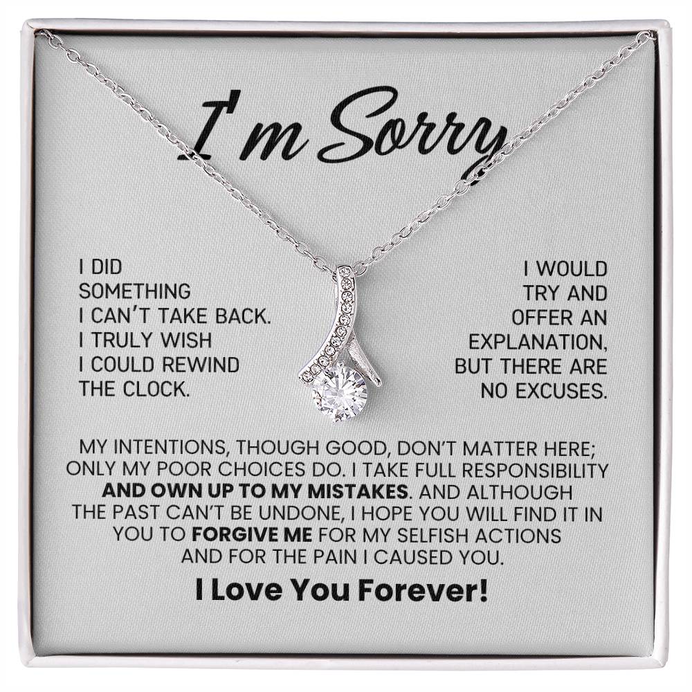 Apology Necklace Gift For Her