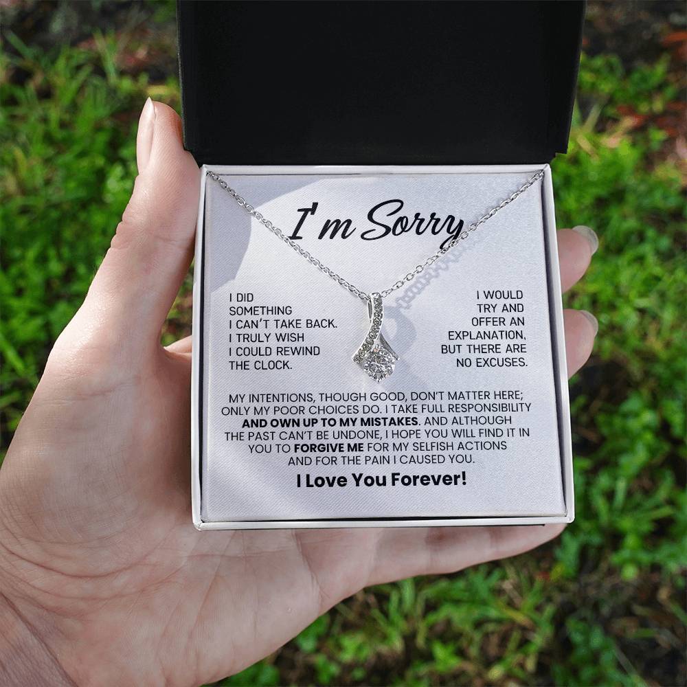 Apology Necklace Gift For Her