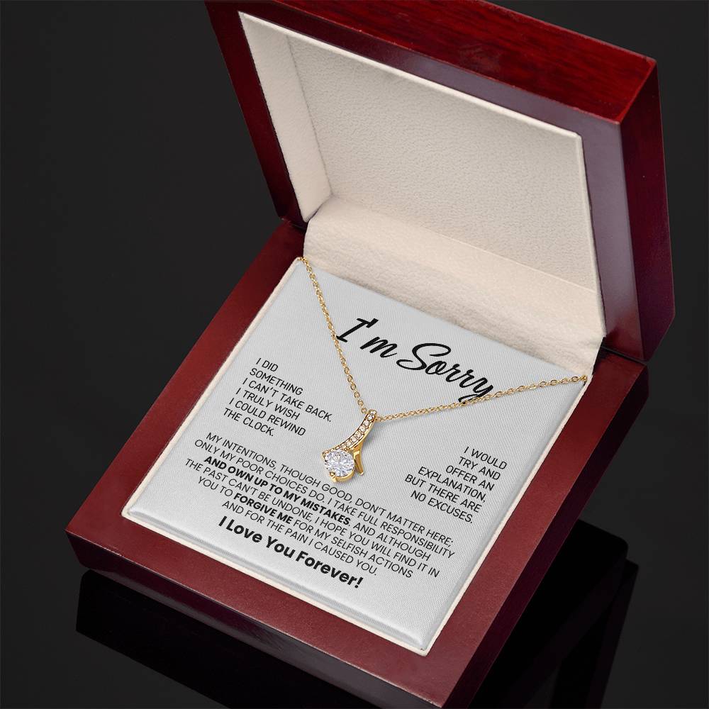 Apology Necklace Gift For Her