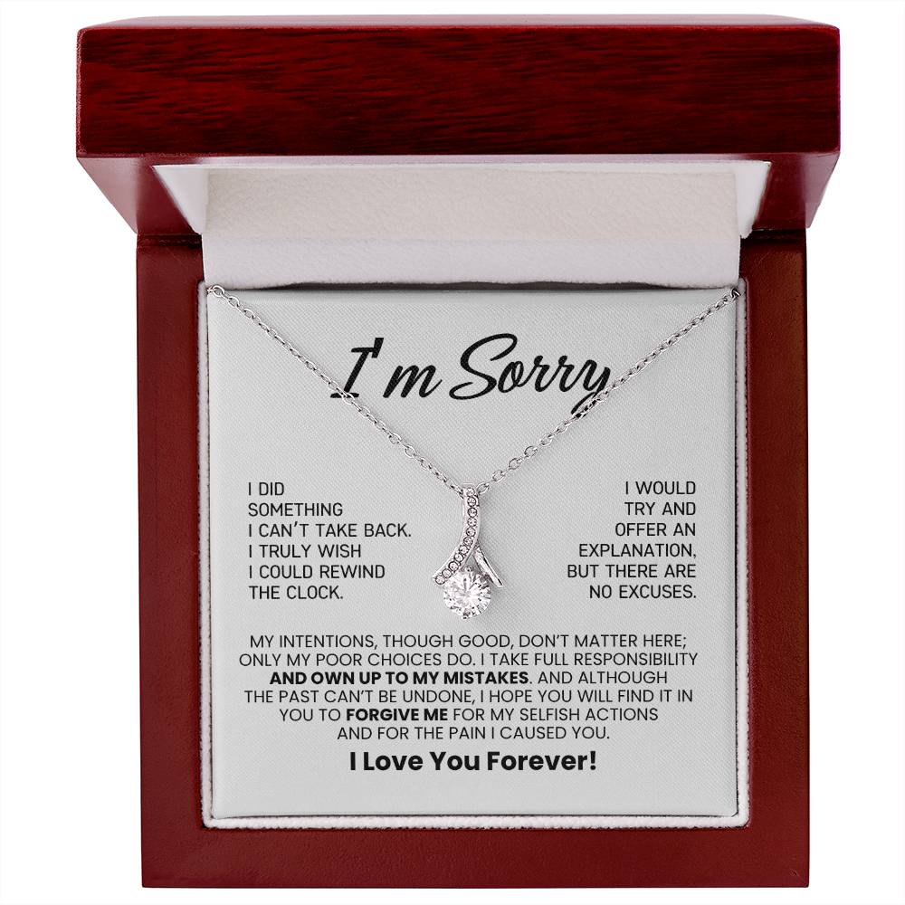 Apology Necklace Gift For Her