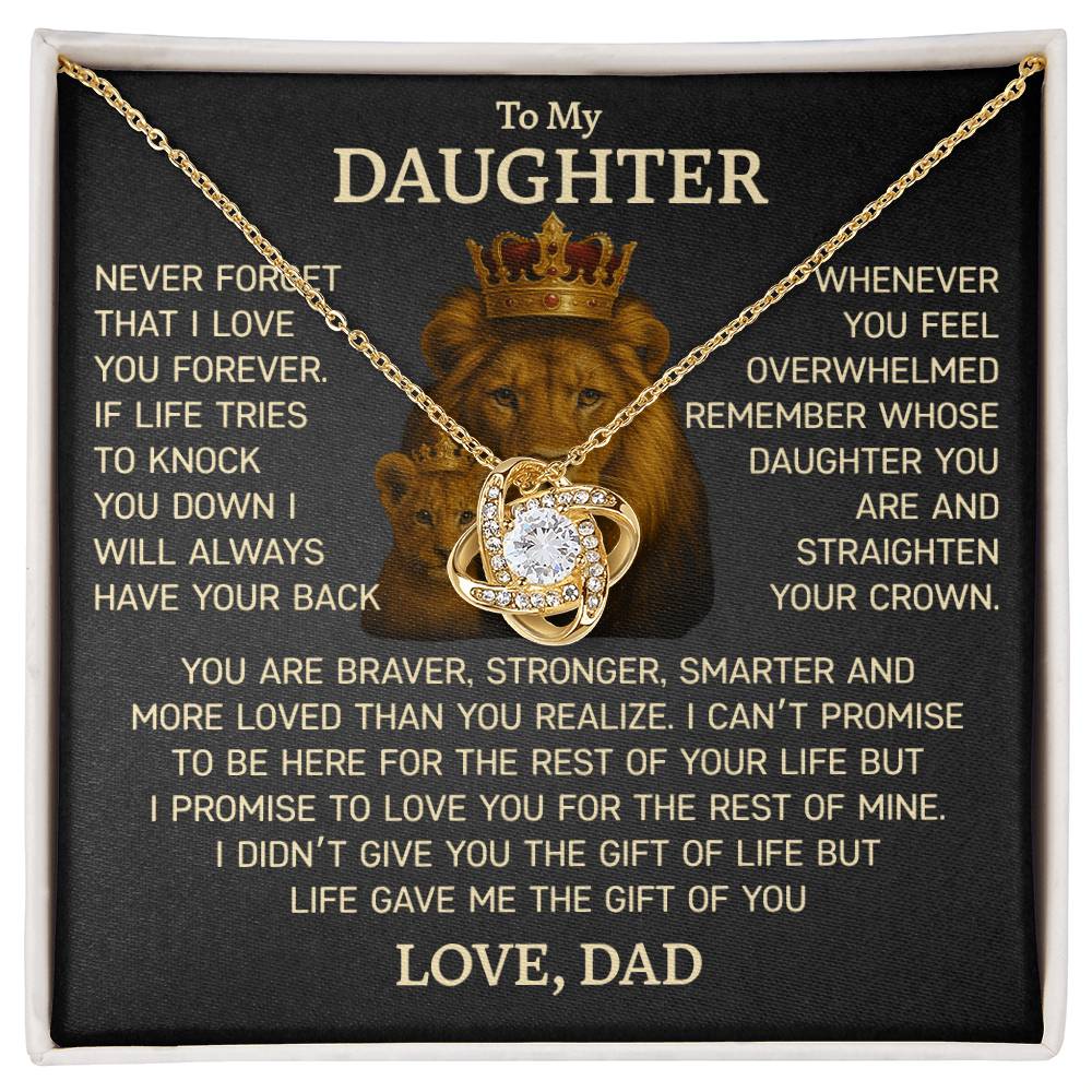 Heartfelt Necklace Gift from Dad to Daughter
