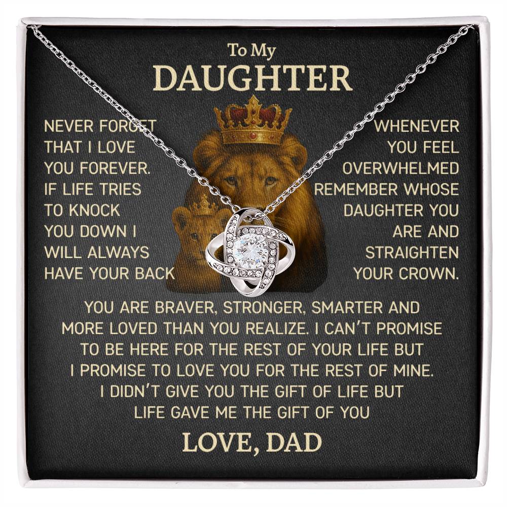 Heartfelt Necklace Gift from Dad to Daughter