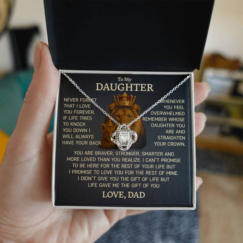 Heartfelt Necklace Gift from Dad to Daughter