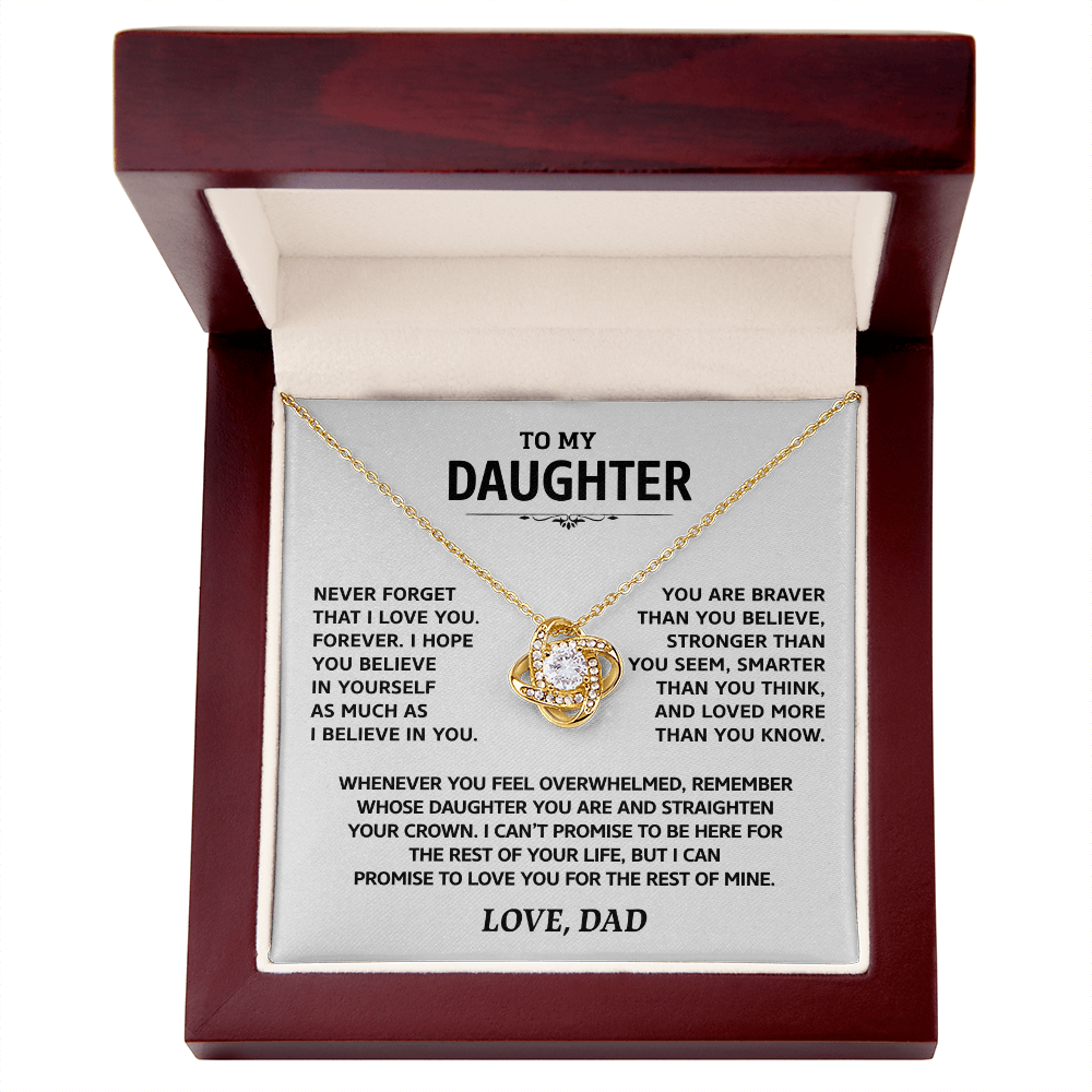 Daughter Gift From Dad, "Never Forget That I Love You"