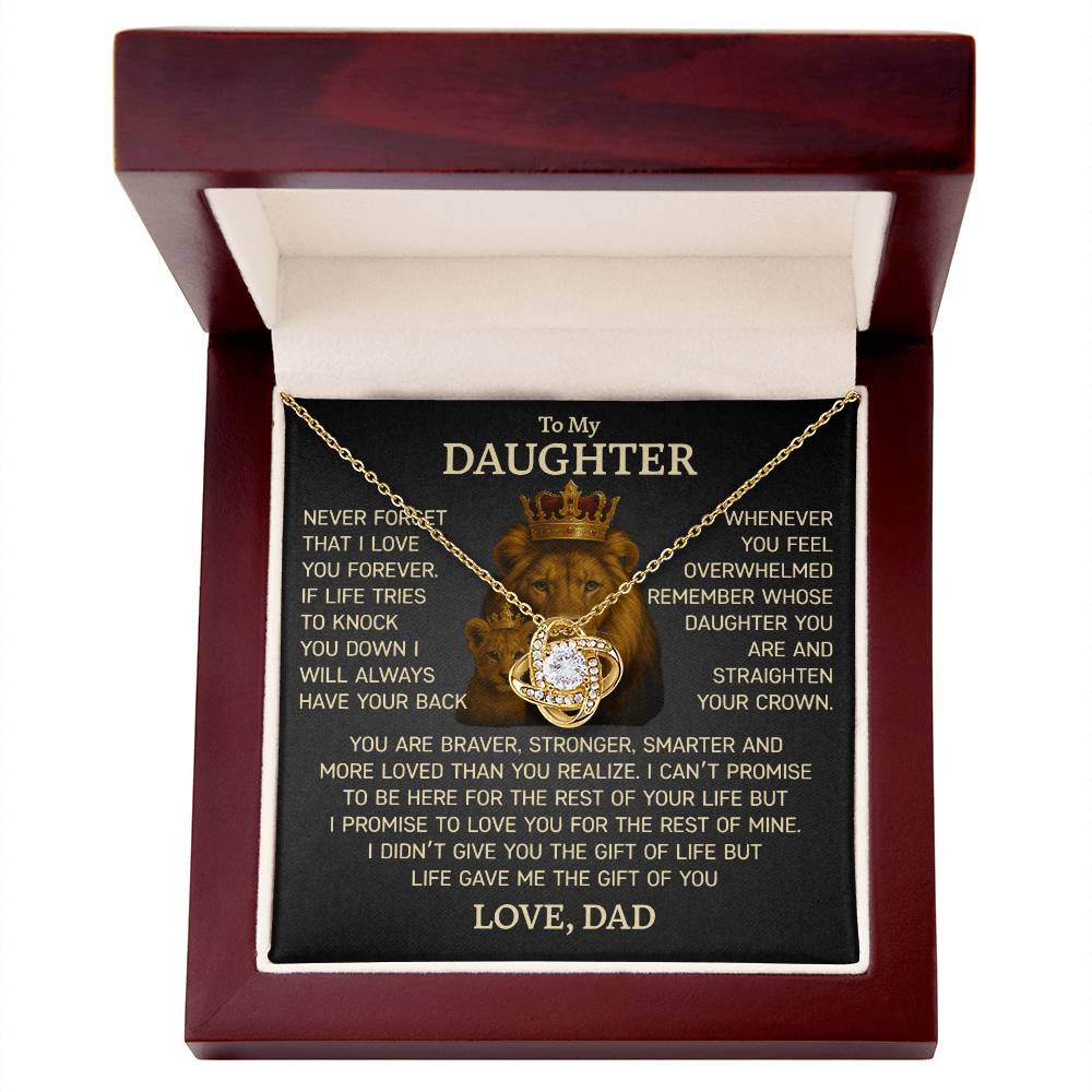 Heartfelt Necklace Gift from Dad to Daughter