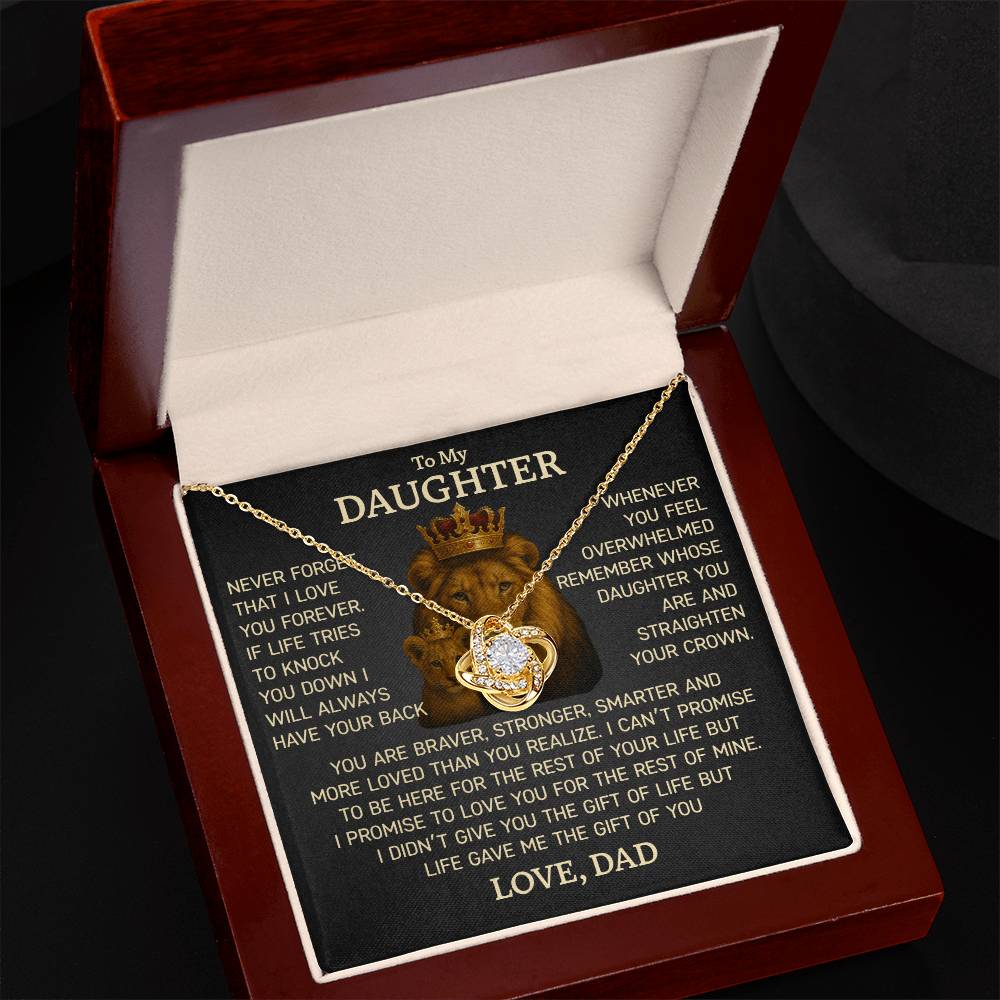 Heartfelt Necklace Gift from Dad to Daughter