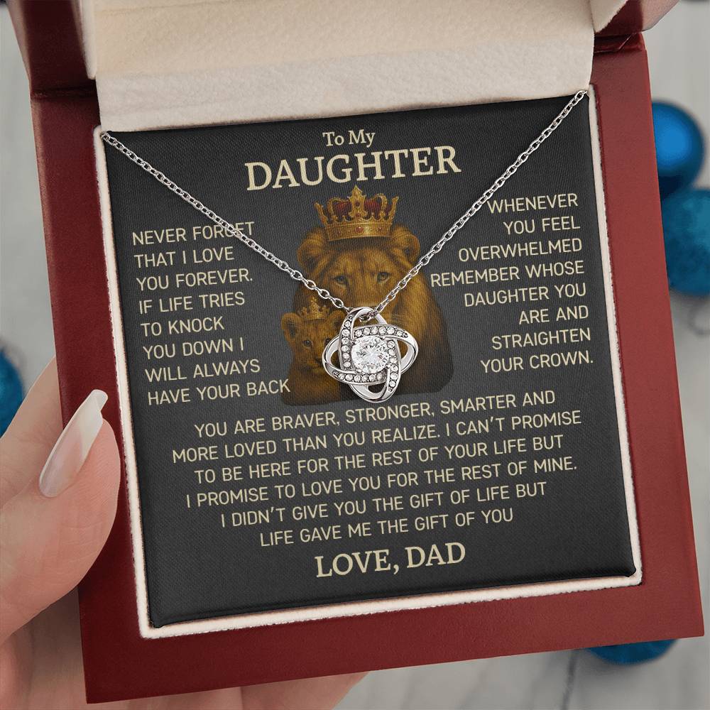 Heartfelt Necklace Gift from Dad to Daughter