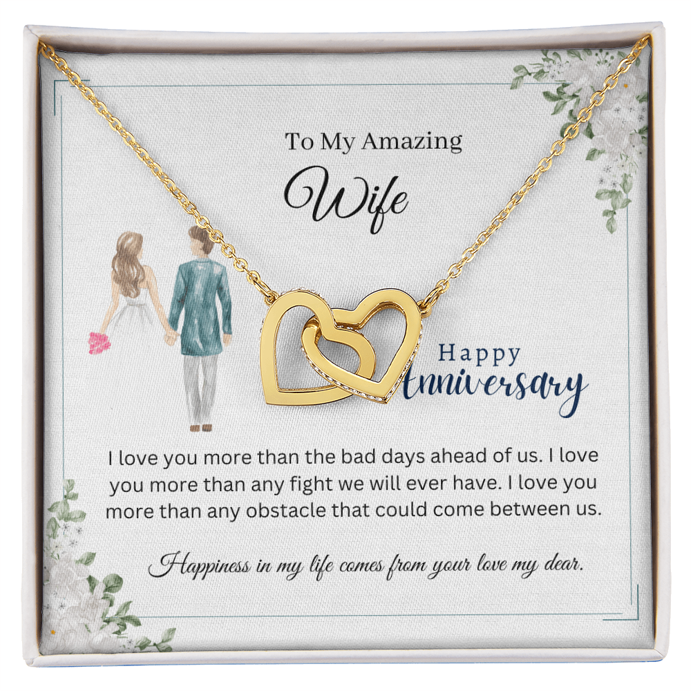 To My Amazing Wife – I Love You More Than Any Obstacle Between Us - Anniversary Necklace Gift