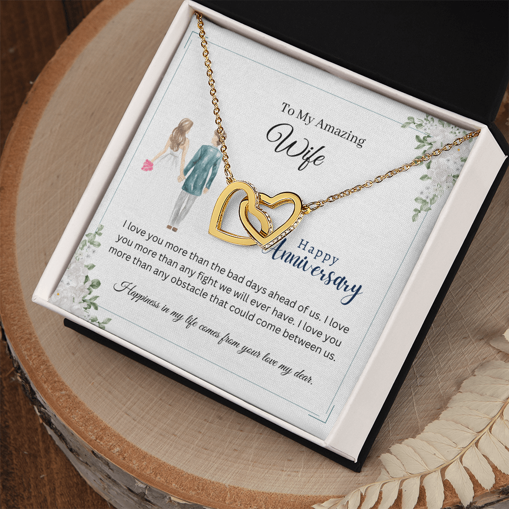 To My Amazing Wife – I Love You More Than Any Obstacle Between Us - Anniversary Necklace Gift
