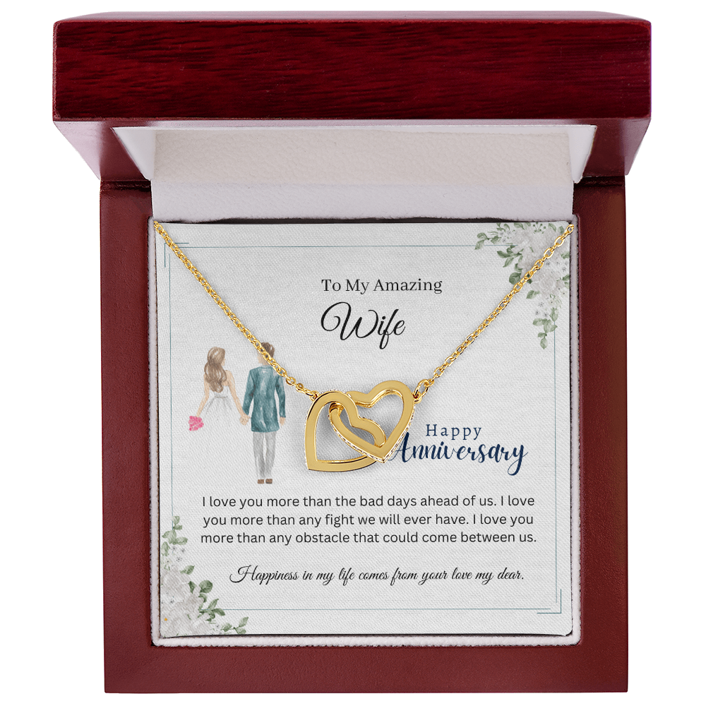 To My Amazing Wife – I Love You More Than Any Obstacle Between Us - Anniversary Necklace Gift