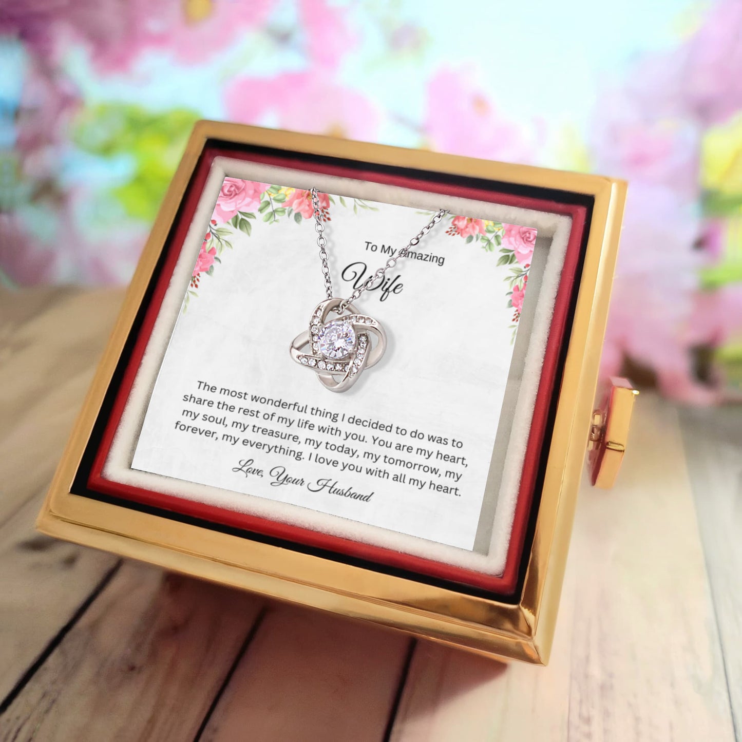 To My Amazing Wife – You Are My Everything - Necklace Gift from Husband