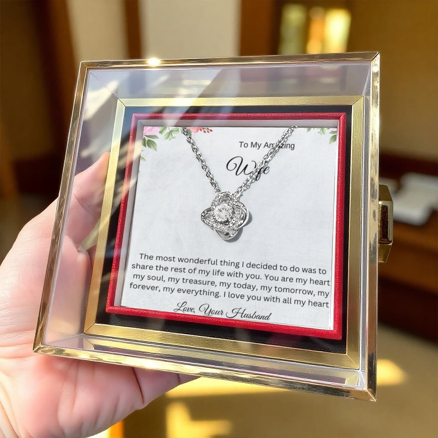 To My Amazing Wife – You Are My Everything - Necklace Gift from Husband