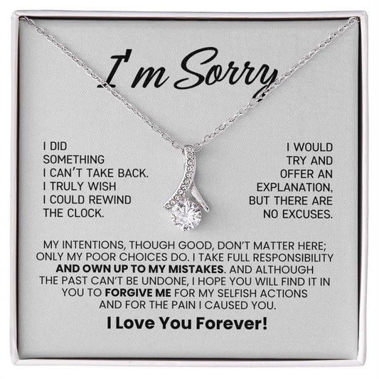 Apology Necklace Gift For Her